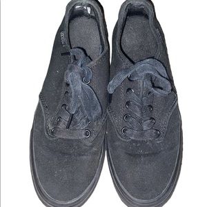 Womens size 7.5 blacked out Vans barely worn!!!